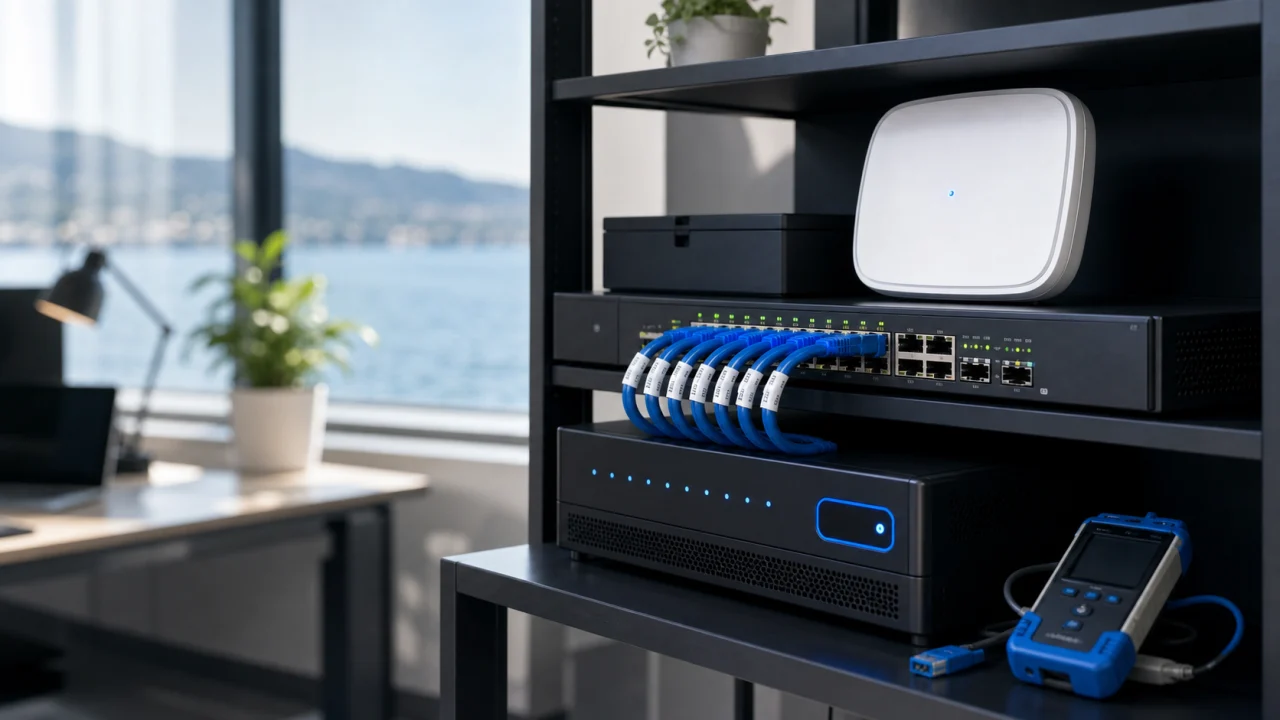 Réseau Wi-Fi et périphériques informatique à Vevey