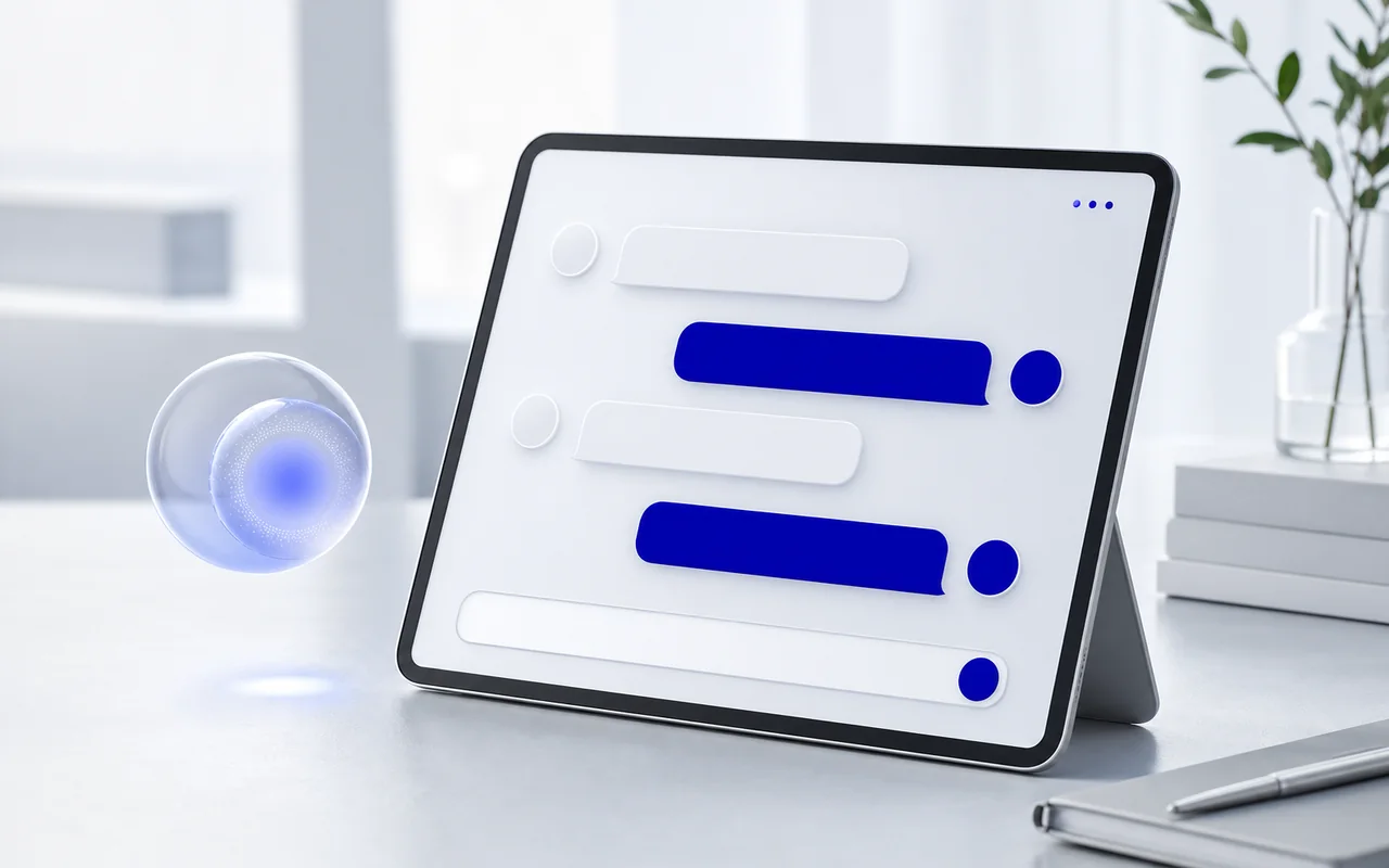 Agent IA répondant aux clients sur un site web PME en Suisse romande